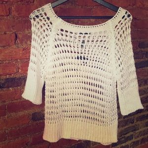 White open sweater
